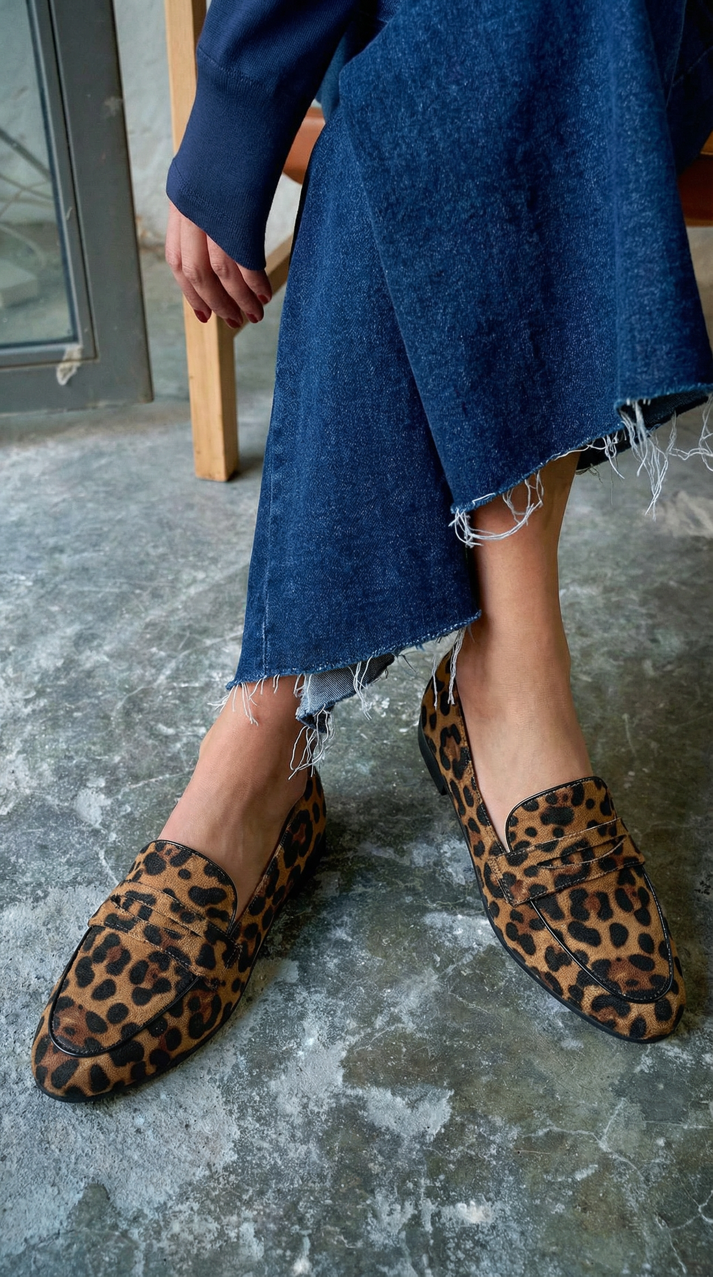 Mocassin met luipaardprint