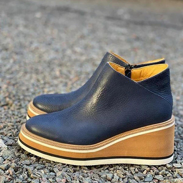 TRONCHETTO PLATFORM CON ZIP LATERALE