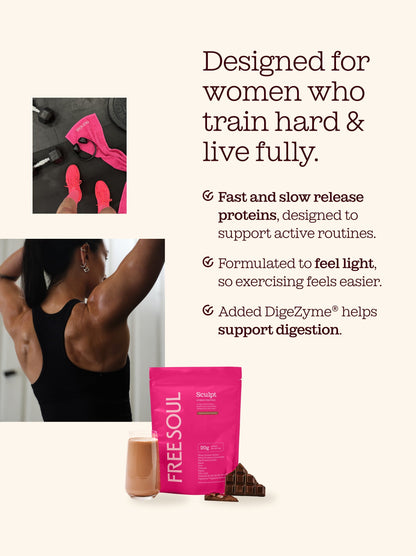 Free Soul Sculpt Hybrid Protein Powder Blend