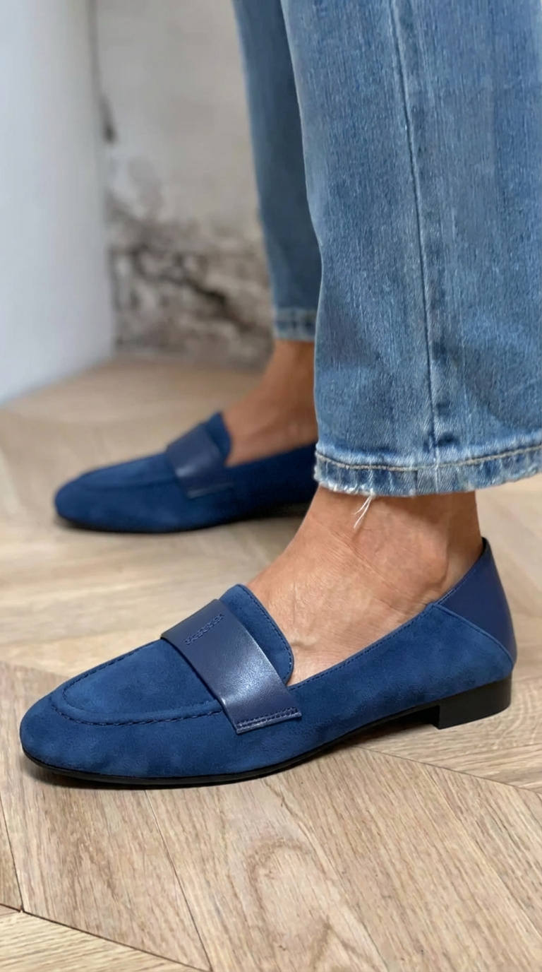 Essentiële mocassin met voorband