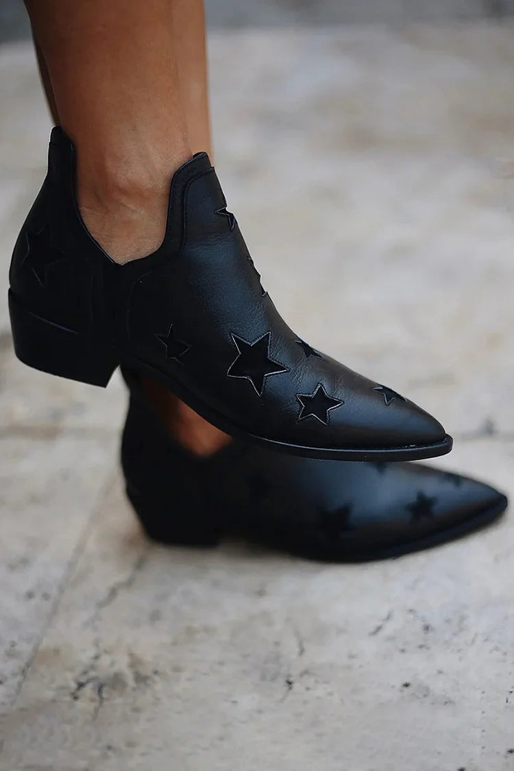 STIVALETTI TEXANI CON STELLE