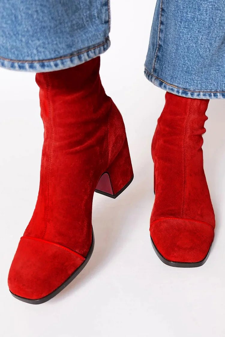 STIVALETTO A PUNTA QUADRA CON TACCO BOLD