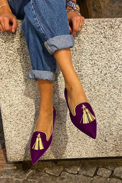 Elegante mocassin met kwastjes