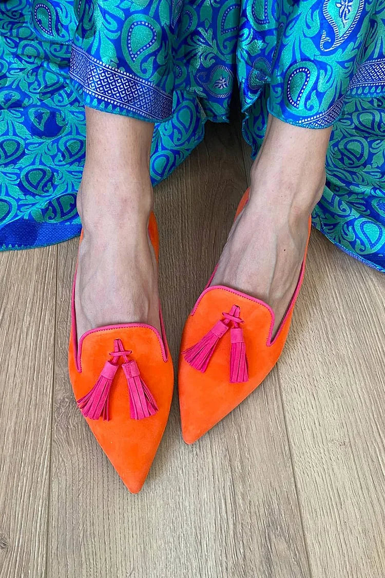 Elegante mocassin met kwastjes