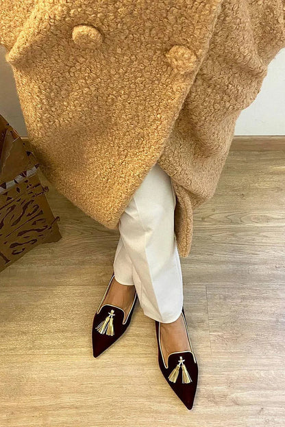 Elegante mocassin met kwastjes