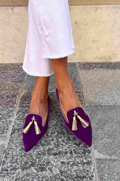 Elegante mocassin met kwastjes