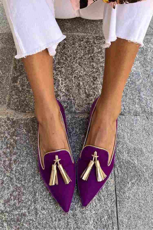Elegante mocassin met kwastjes