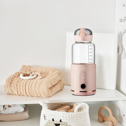 WarmFlow™ – Draadloze Babyflesverwarmer - roze