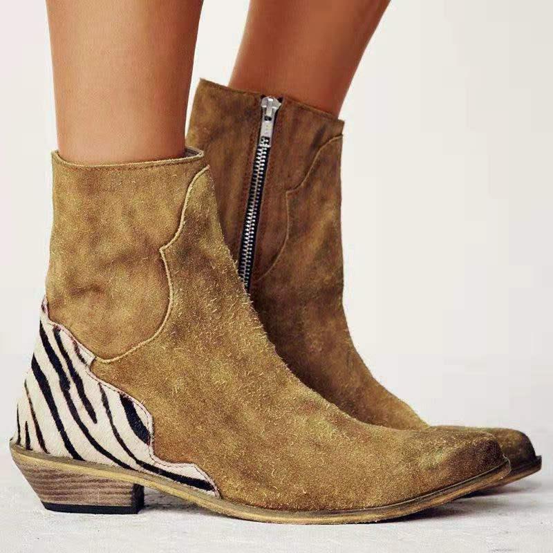 Wild Country enkellaarzen met animalprint details