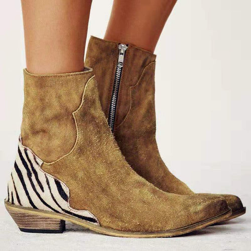 Wild Country enkellaarzen met animalprint details