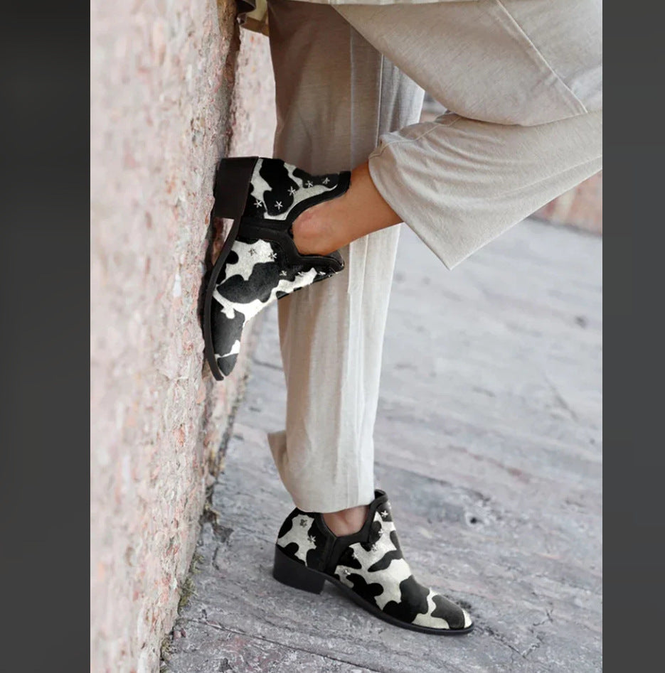 Western enkellaarsjes met studs