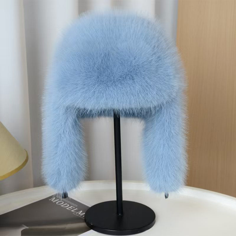Warme Trapper Muts Dames Pluizig