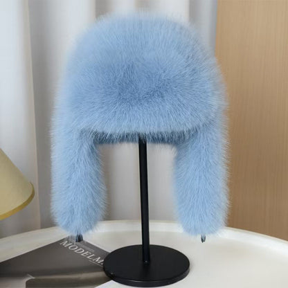 Warme Trapper Muts Dames Pluizig
