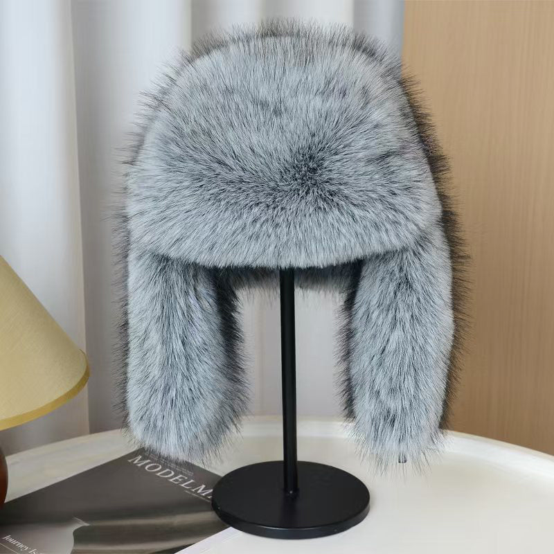 Warme Trapper Muts Dames Pluizig